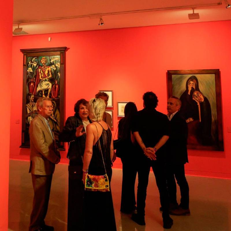 La exposición El mundo en primera persona que incluye más de 100 obras de Débora Arango se estrenará este sábado primero de agosto. FOTO Camilo Suárez.