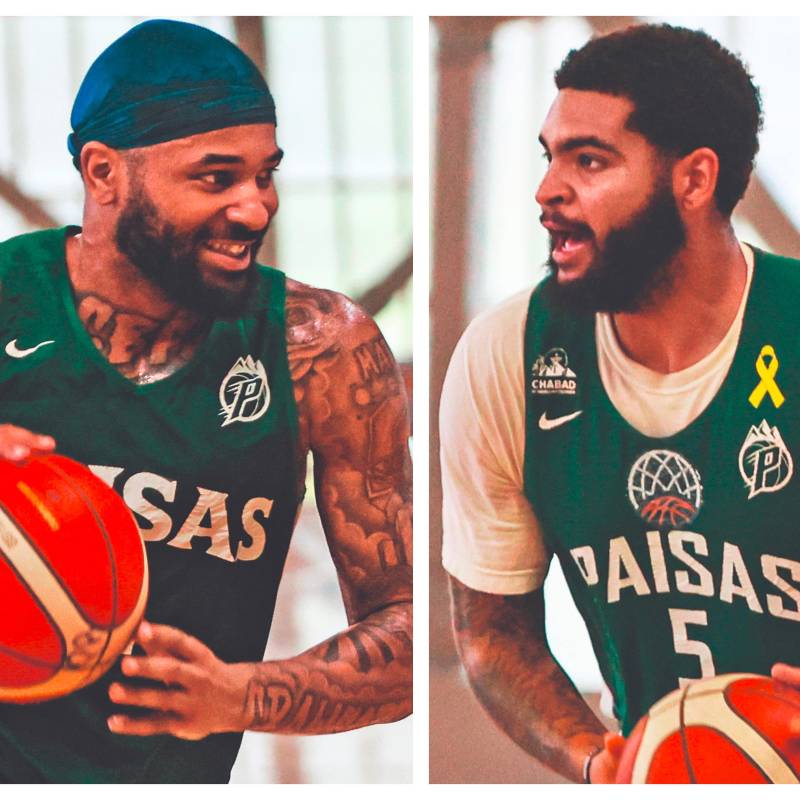 Marcus y Eric son refuerzos de Paisas esta temporada. FOTOS MANUEL SALDARRIAGA