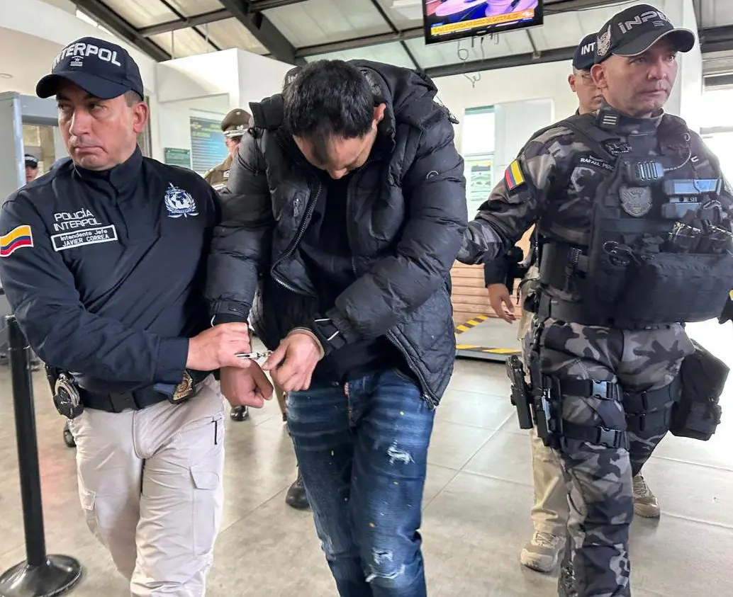 Alias Botija fue extraditado a Chile para responder por el crimen de un policía. Foto: Policía Nacional