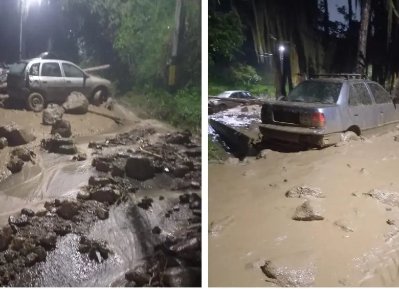 Imágenes de algunos de los sectores afectados en Bello. FOTO: Cortesía