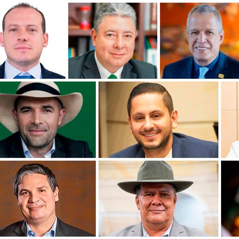 De izquierda a derecha: Mauricio Giraldo, Nicolás Albeiro Echeverry, Germán Blanco, Juan Diego Echavarría, Andrés Guerra, Esteban Quintero, Paola Holguín, Juan Felipe Lemos, Óscar de Jesús Restrepo e Isabel Zuleta. FOTOS EL COLOMBIANO y Cortesía