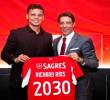 Esta es una de las imágenes que se compartieron en redes sociales sobre la llegada del antioqueño Richard Ríos a Portugal para concretar su vinculación con Benfica. FOTO TOMADA X @plusbenfica