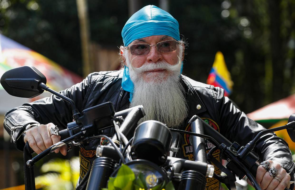 Jean Paul Moreau, uno de los participantes, realizó el recorrido en su moto Honda Shadow 600. Foto: Manuel Saldarriaga Quintero.