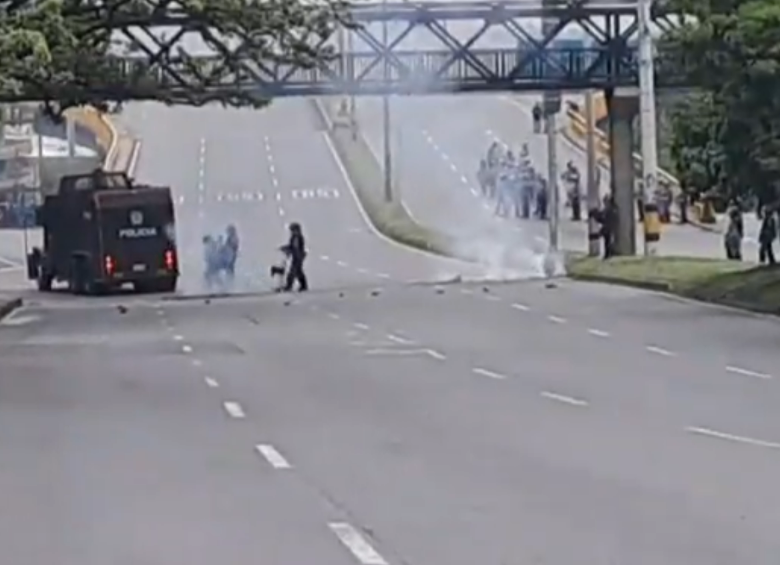 La Universidad Nacional sede Medellín fue evacuada. FOTO: Captura de video