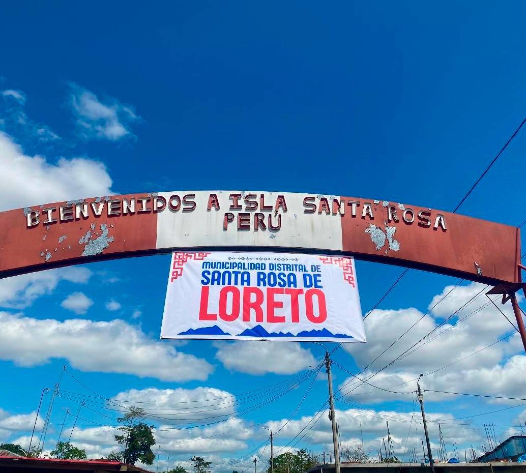 Este es el letro que hay en la entrada del islote de Santa Rosa. FOTO CORTESÍA 