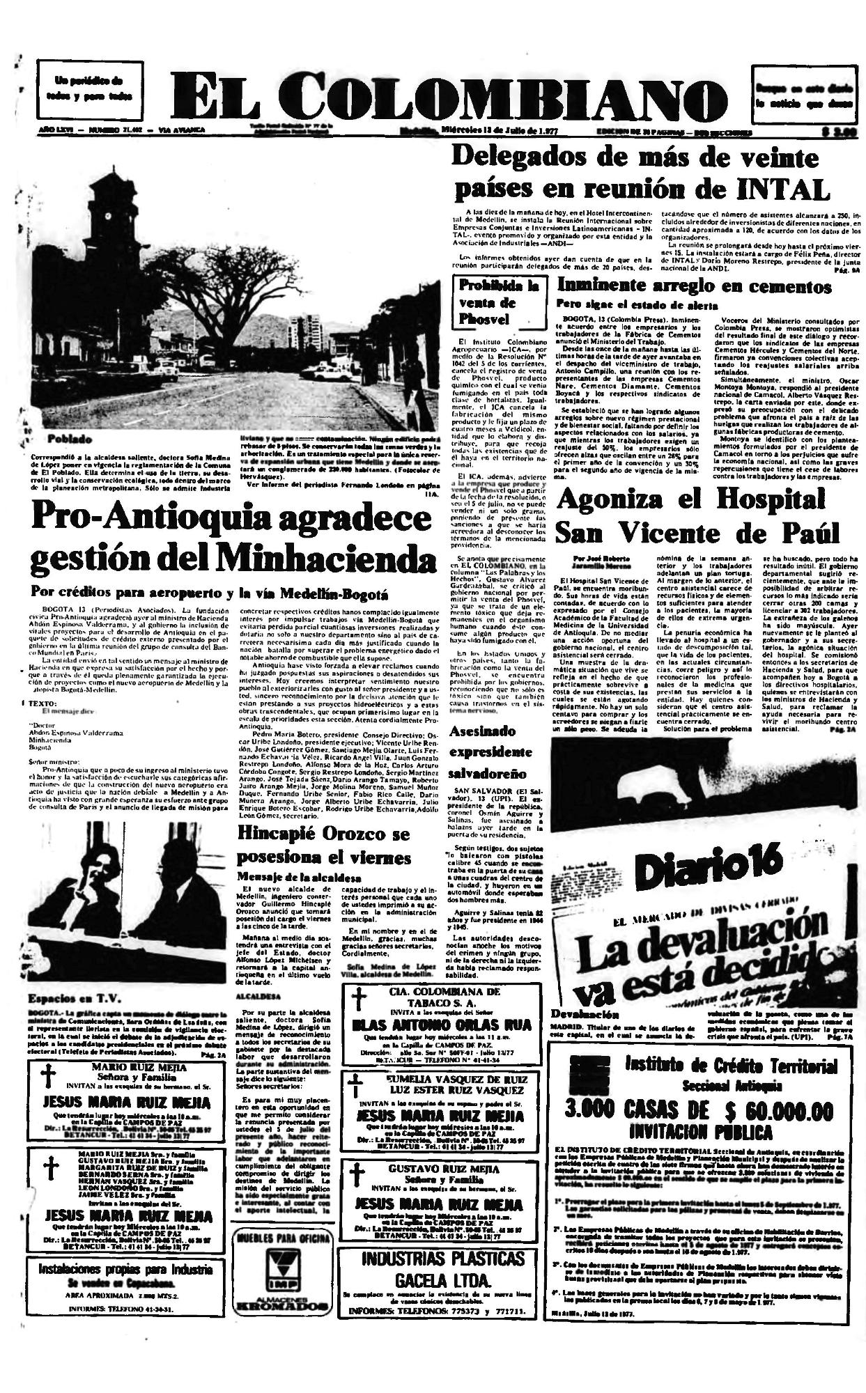 Especial Medellín 350 años | Proantioquia nació en un almuerzo en el Club Unión