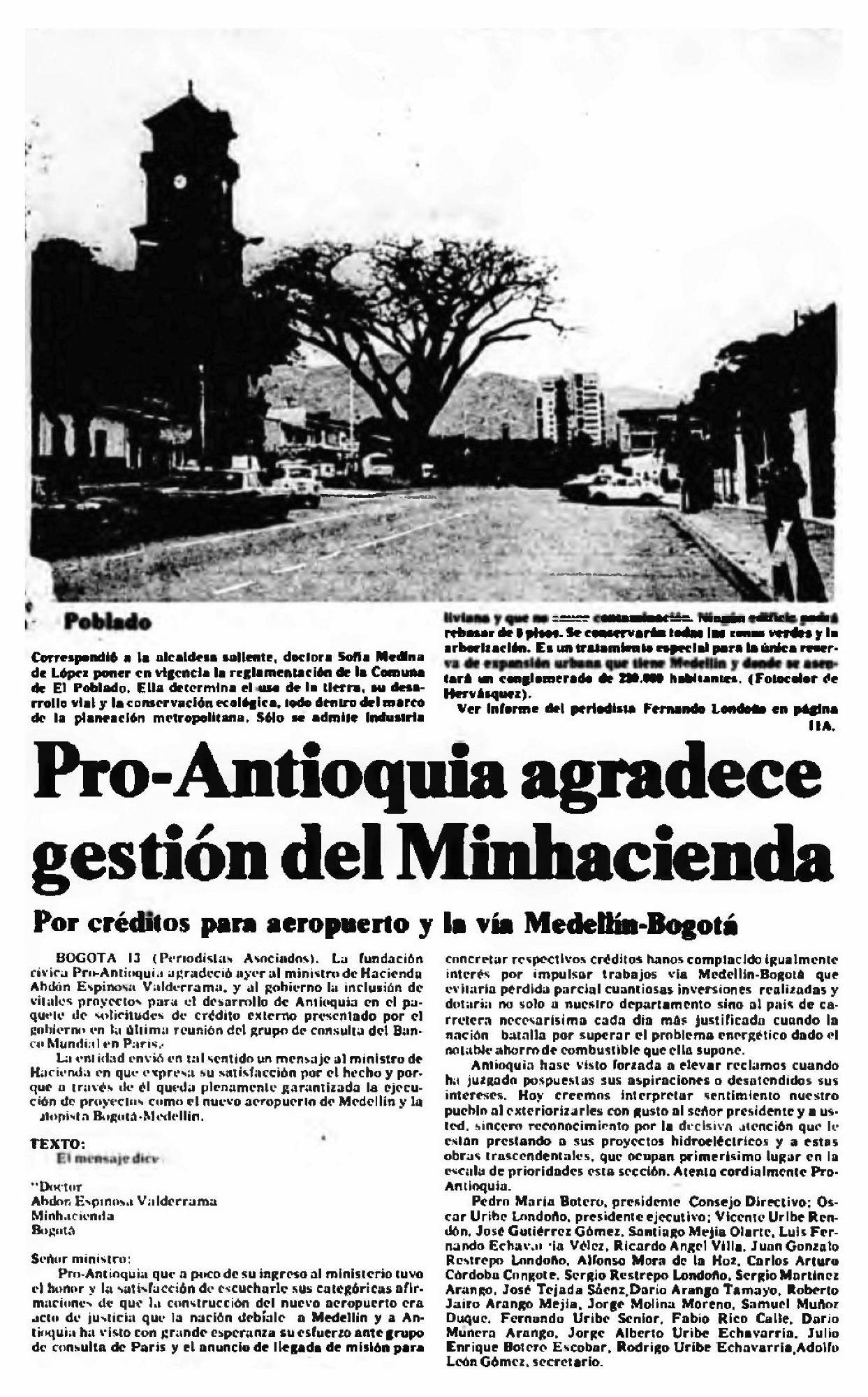 Especial Medellín 350 años | Proantioquia nació en un almuerzo en el Club Unión