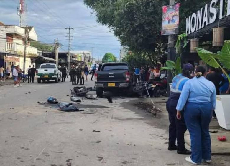 Camioneta del Ejército estuvo involucrada en accidente en Granada, Meta. FOTO: Informantes del Llano 24/7 Colombia