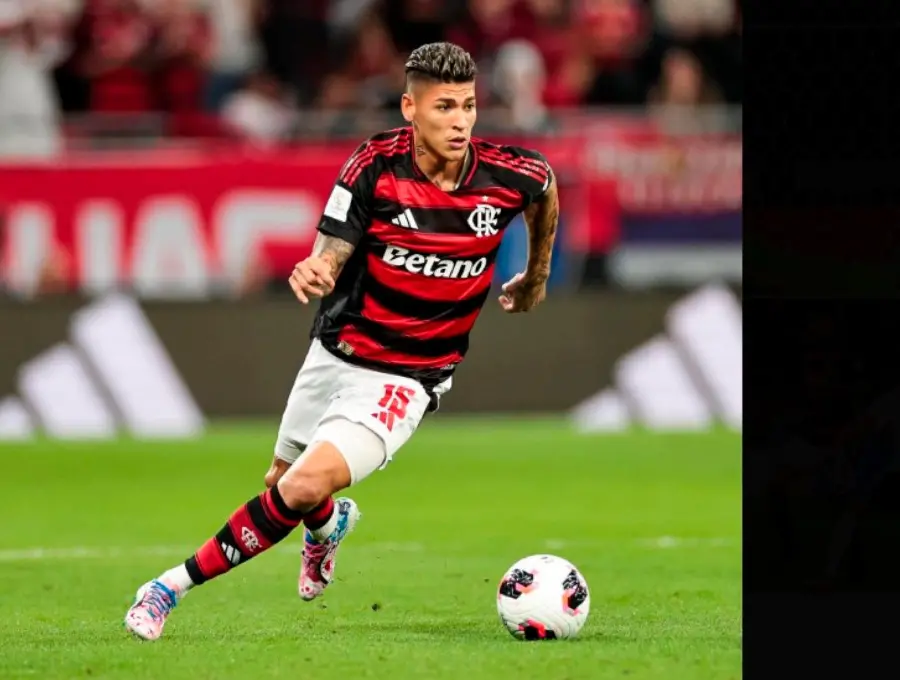 El colombiano Jorge Carrascal posiblemente será titular con Flamengo, este miércoles en la final por la Copa Intercontinental ante el PSG. FOTO TOMADA X@Flamengo_es