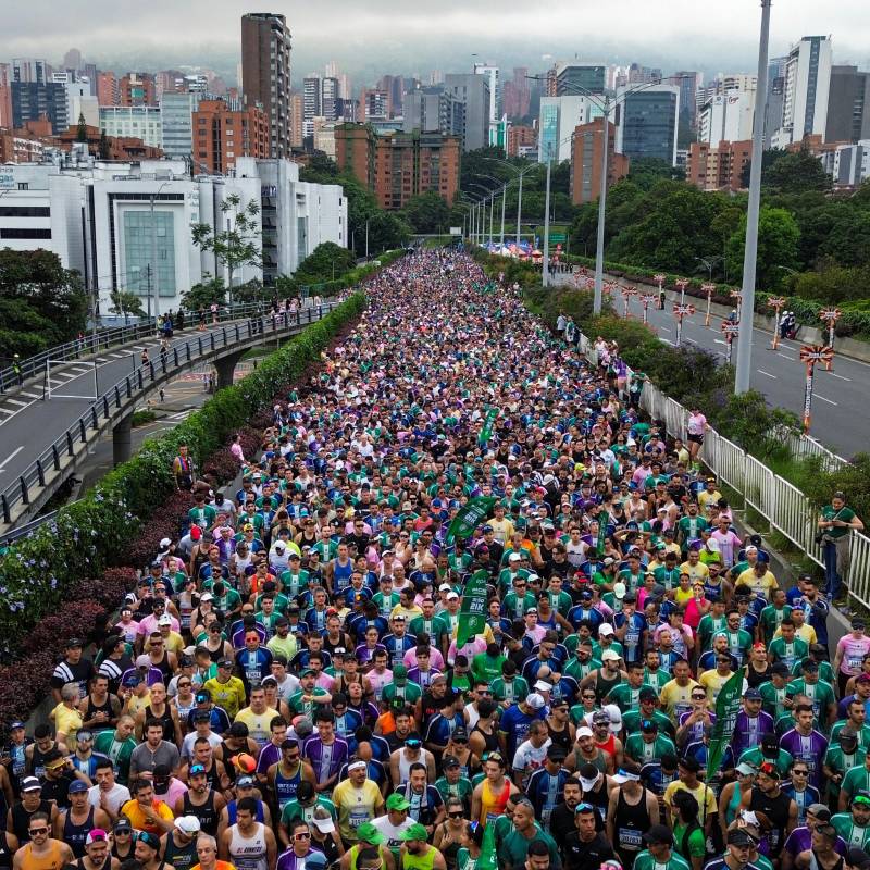 La organización destacó que el incremento en la participación respecto a años anteriores es un reflejo del creciente interés de los ciudadanos por el bienestar físico y el estilo de vida activo. Foto: Manuel Saldarriaga Quintero.