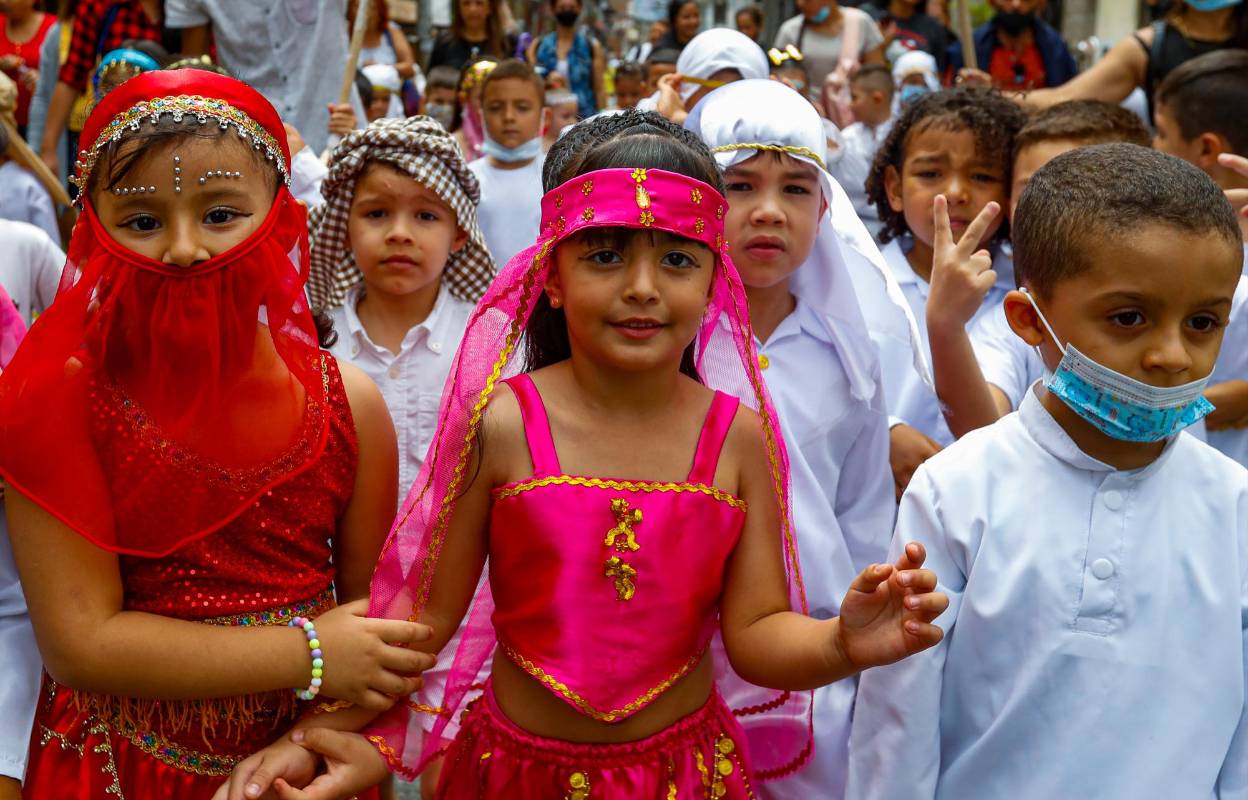 Los niños también fueron parte importante de la celebración literaria. Foto: Manuel Saldarriaga Quintero.