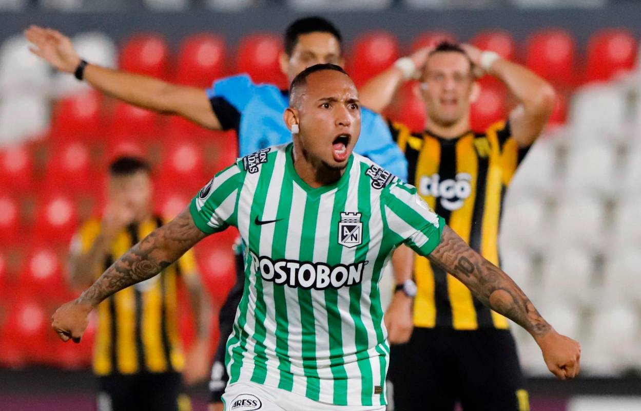 Atlético Nacional se impuso de visita y se trae buena ventaja para el partido de vuelta de la fase 2 de la Copa Libertadores. Foto: EFE