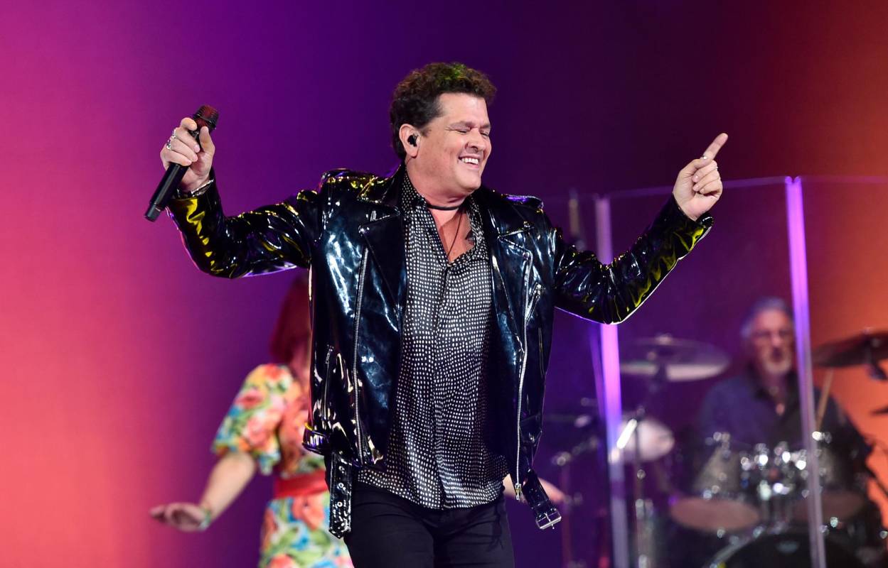 Carlos Vives hizo parte del show musical de la noche. FOTO Alberto E. Rodriguez/Getty Images for Disney