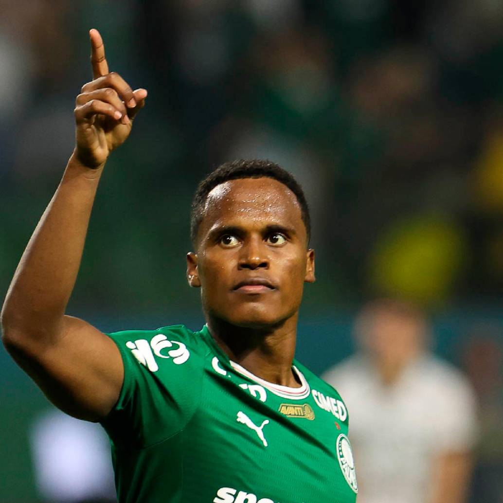 Jhon Arias ya empieza a destacarse con el Palmeiras. FOTO X-PALMEIRAS