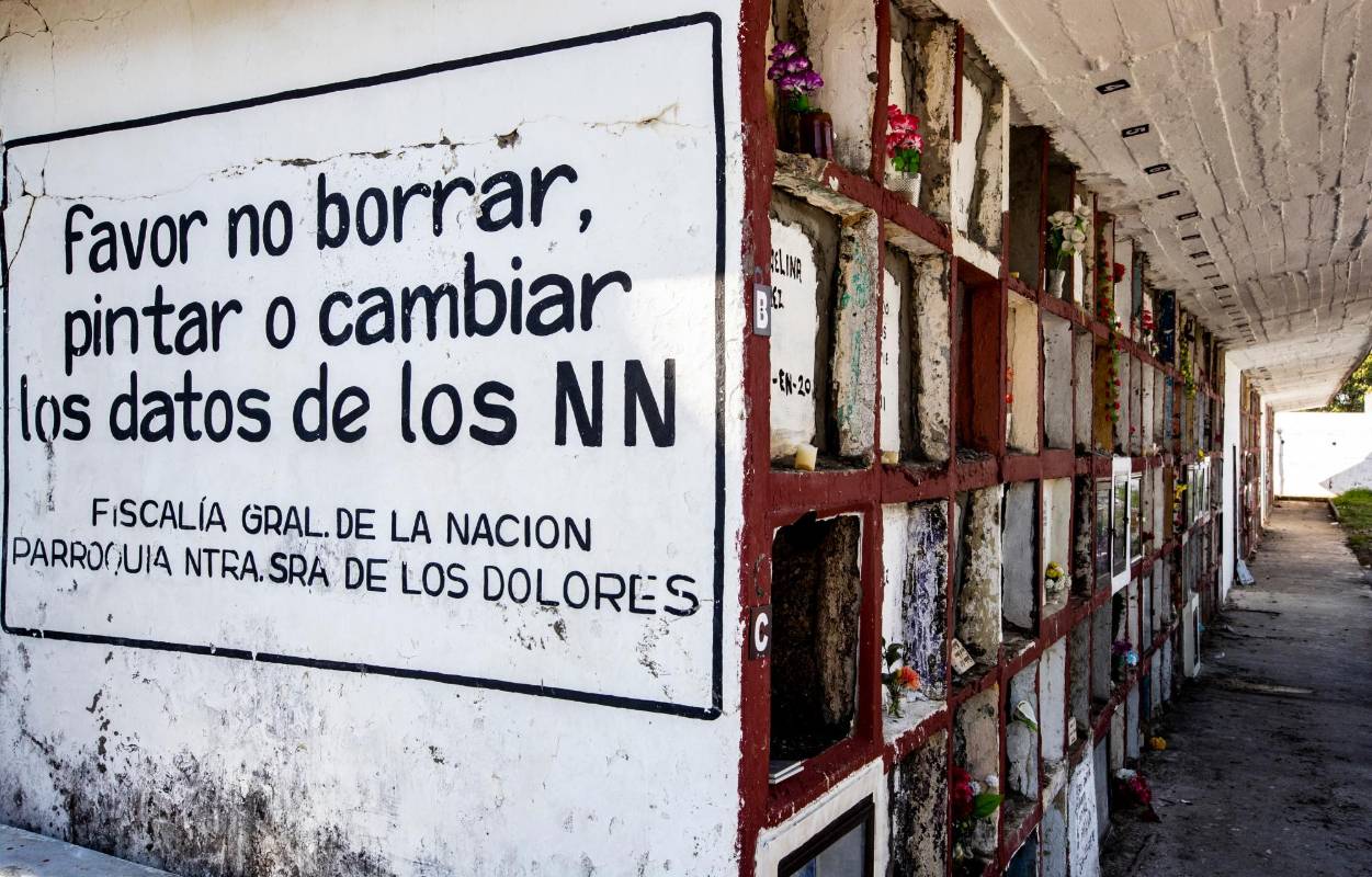 Pabellón de los N.N . Foto: Jaime Pérez