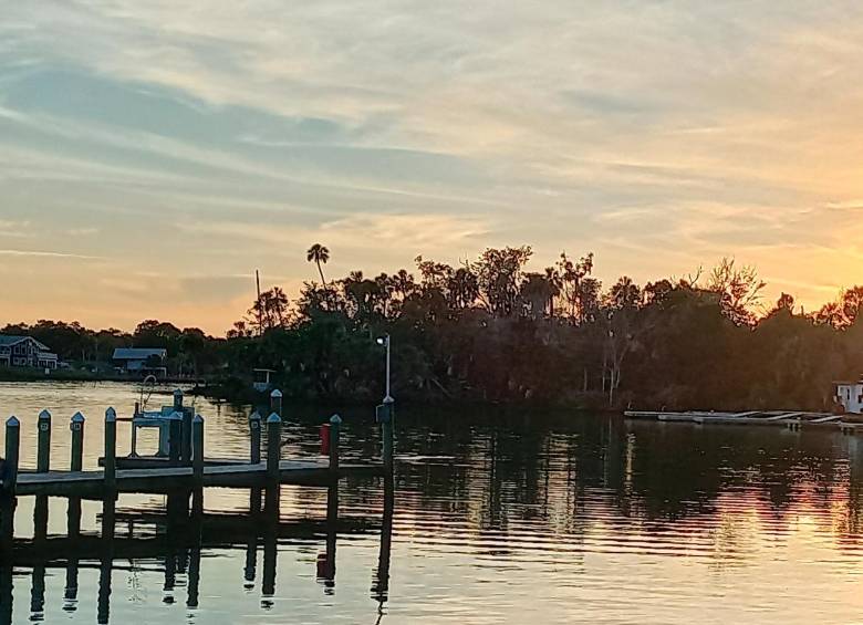 Atardecer en el río Homosassa. Foto: Nelson Matta.