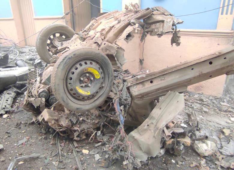 La explosión del carro bomba en Corinto, Cauca, dejó un saldo parcial de 20 personas heridas. FOTO CORTESÍA