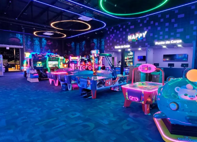 Sala de juegos de Happy City en Viva Envigado. FOTO cortesía Happy City