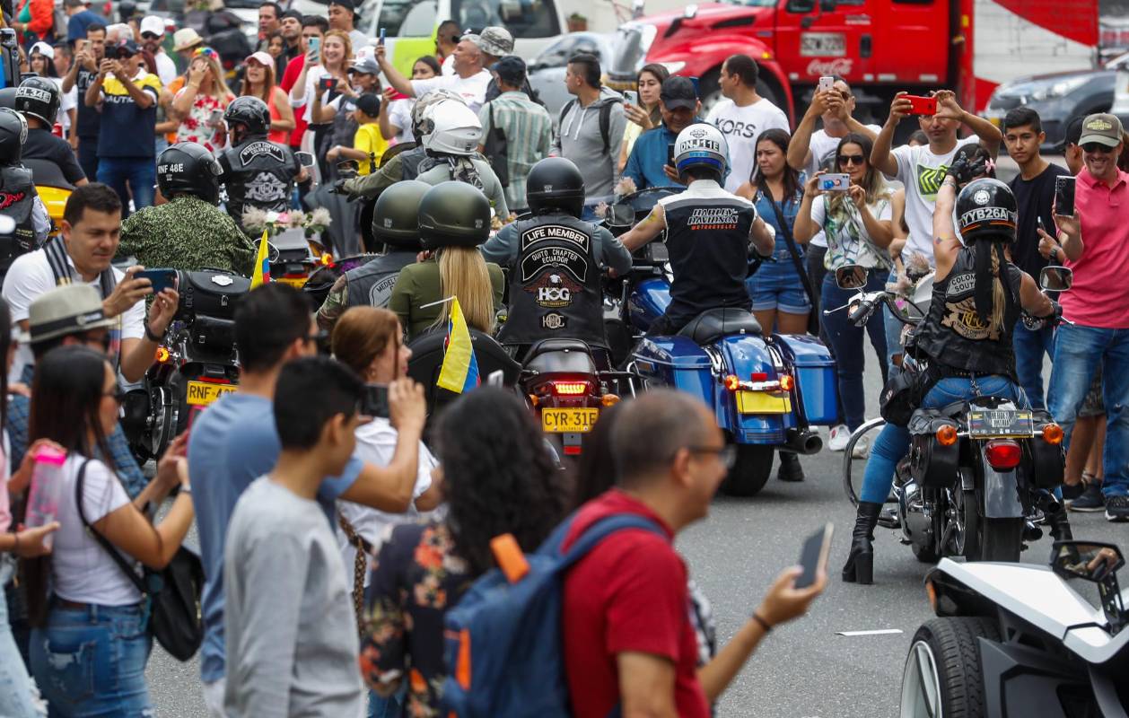 Al desfile llegaron moteros de ciudades de todo el país e inclusive hasta algunos visitantes internacionales. Foto: MANUEL SALDARRIAGA QUINTERO.