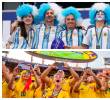 Quedó el sinsabor de no haber disfrutado el ambiente entre hinchas argentinos y colombianos en los cuartos de final del Mundial. FOTOS JUAN ANTONIO SÁNCHEZ Y GETTY