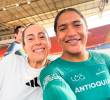 Mariana Pajón regresa oficialmente a la competencia en el Campeonato Nacional de pista de Cali, donde compartirá equipo con la joven velocista antioqueña Stefany Cuadrado. Foto: Instagram Stefany