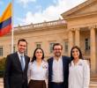 Carlos Ríos, quien asumirá como secretario General; Valerie Lafaurie, gerente de las Regiones; Nicolás Gómez, jefe de Despacho; y María Fernanda Sandoval, directora de Comunicaciones y Prensa, son los nuevos integrantes del equipo del presidente electo Abelardo de la Espriella. Foto: Cortesía.