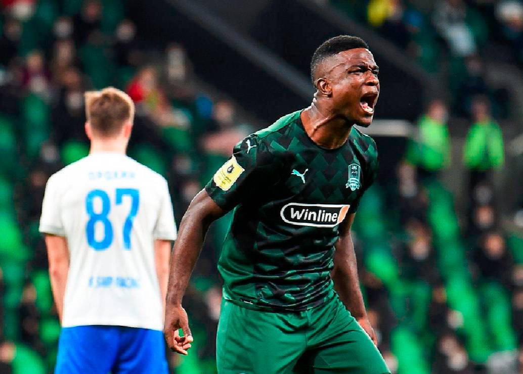 Jhon Córdoba se podría sumar a la lista de campeones colombianos en Europa, este sábado con el Krasnodar. FOTO @FCKrasnodar