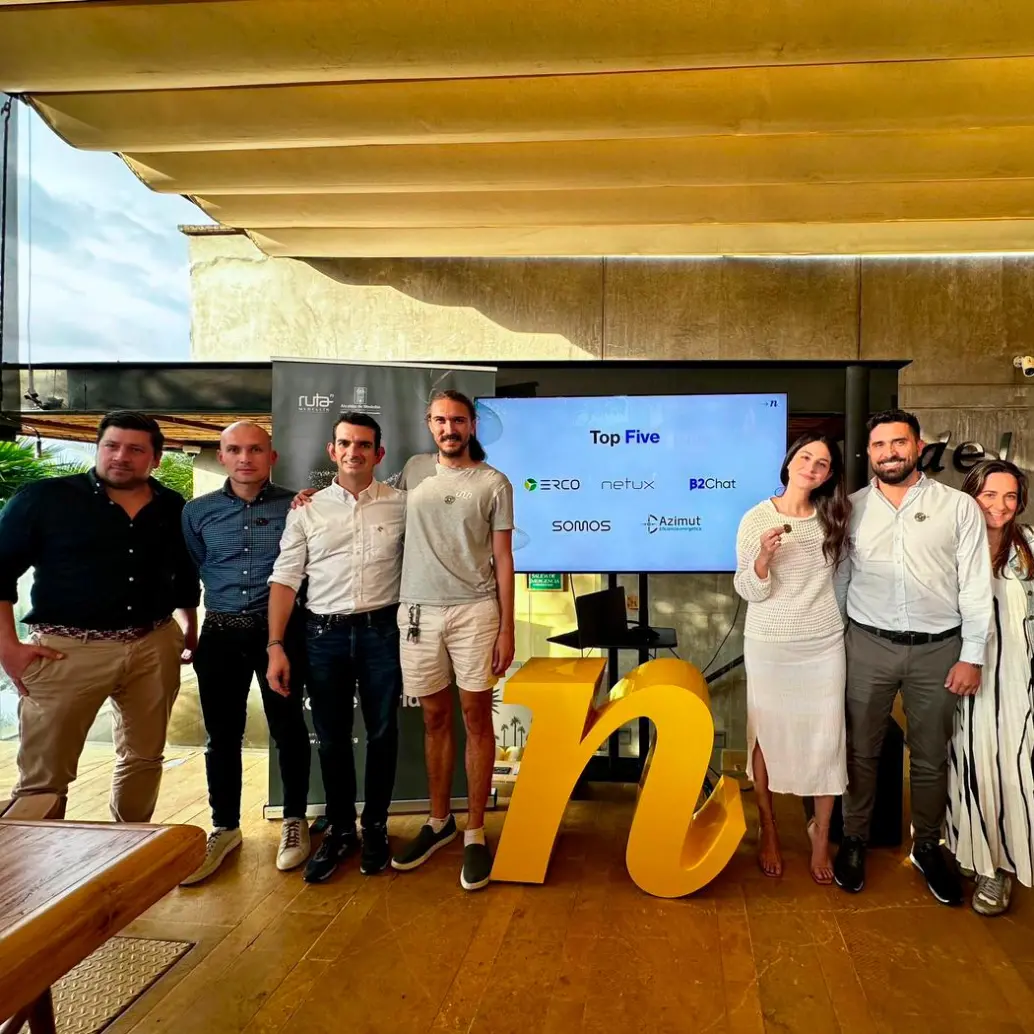 Algunos de los empresarios que conforman la primera cohorte de Medellín Next. <b>FOTO: CORTESÍA</b>