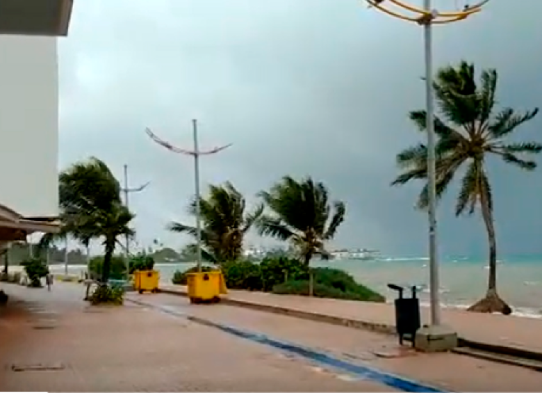 La tormenta tropical se convertirá en huracán categoría 1 en las próximas horas. FOTO: TOMADA DE TWITTER