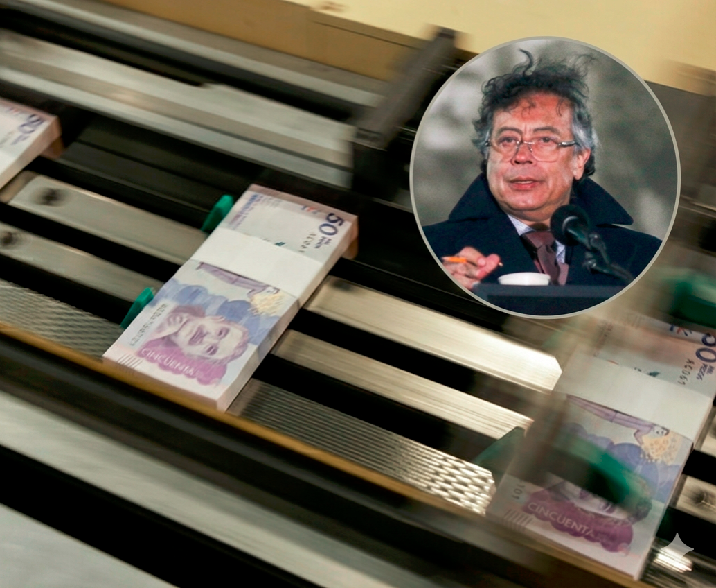 Gobierno Petro tiene una de las ejecuciones presupuestales más bajas en 20 años. FOTO COLPRENSA. Montaje con Gemini. 