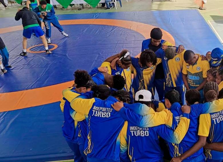 Delegación de Turbo en los Juegos Departamentales 2025 en Girardota. Foto: Cortesía Deimis Licona. 