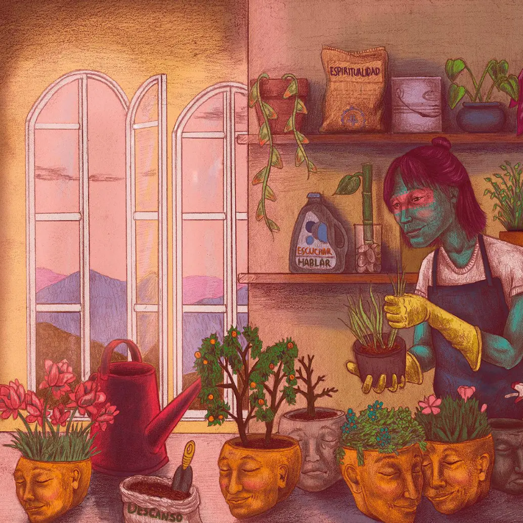 Las bibliotecas públicas de Medellín se consolidan como escenarios de encuentro cultural con exposiciones gratuitas y diversas como <i>Los colores de la salud mental </i>(en la imagen). ILUSTRACIÓN cortesía 