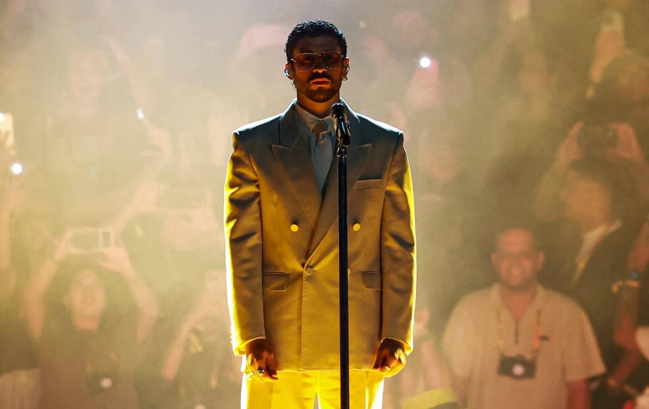 “Es una noche que no olvidaré jamás, los quiero y los amo con el corazón, el Conejo Malo es de ustedes por siempre, gracias”, dijo para despedirse Bad Bunny. Foto: Manuel Saldarriaga Quintero.