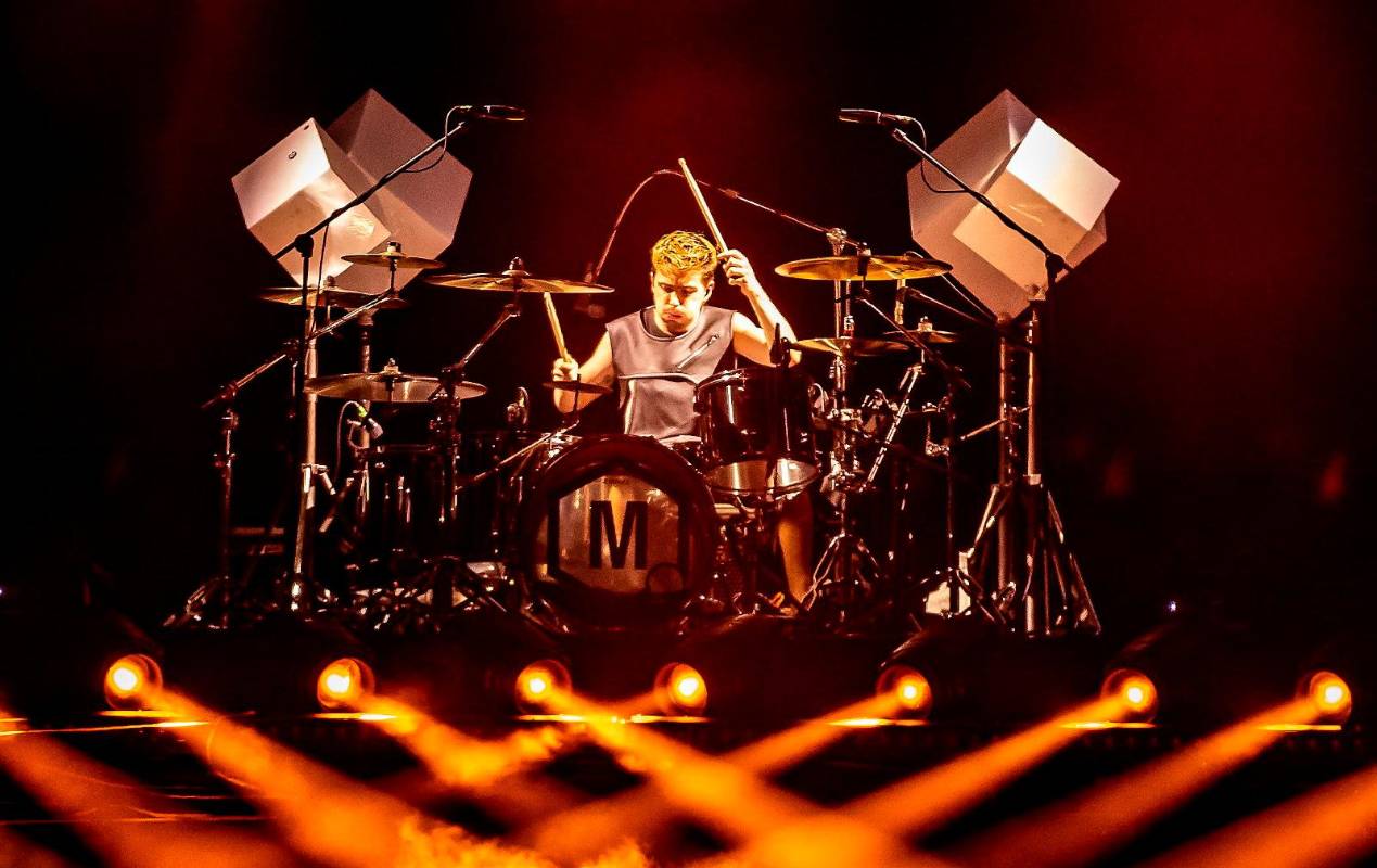 Medellín fue el cuarto show de la gira “Antes De Que Amanezca, Los Estadios”, le siguen presentaciones en Ecuador, República Dominicana, Paraguay, Chile, Argentina, Perú, Costa Rica, Honduras, Salvador, Guatemala y México. FOTO: Jaime Pérez