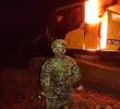 La maquinaria fue destruida por los efectivos militares que realizaron el operartivo en el Bajo Cauca. FOTO: CORTESÍA BRIGADA 11