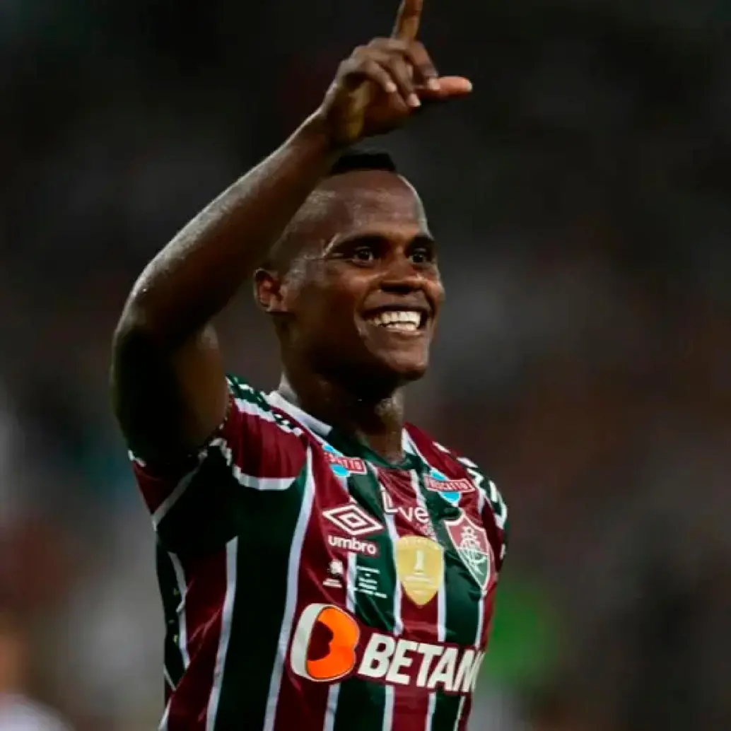 Jhon Arias dejó huella con el Fluminense de Brasil, con el que logró seis títulos, entre ellos la Libertadores de 2023. FOTO X-FLUMINENSE