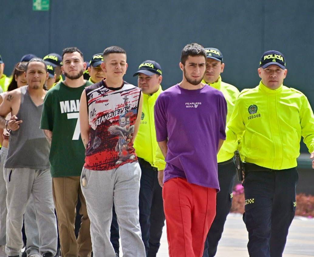 Once integrantes del grupo ‘PPP’ fueron capturados tras operativos en el sur de Bogotá. FOTO: Alcaldía de Bogotá. 