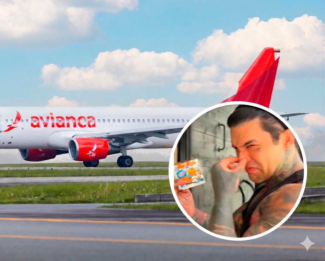 Avianca tomó medidas tras un incidente que alteró la normalidad de un vuelo internacional. FOTO PANTALLAZO DE TIKTOK Y AVIANCA.