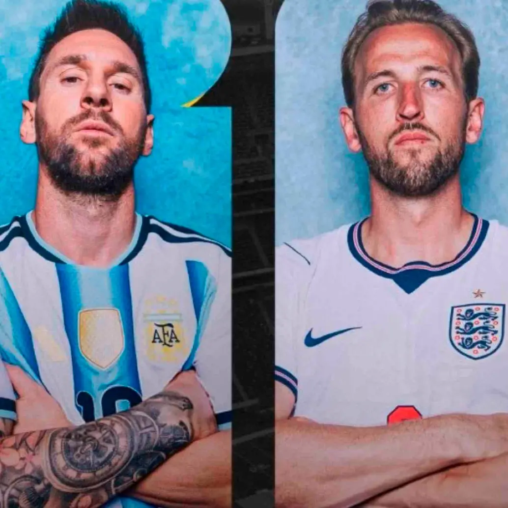Lionel Messi y Harry Kane los goleadores de Argentina e Inglaterra se citan en Atlanta para disputar la semifinal del Mundial de Norteamérica. FOTO PANTALLAZO 