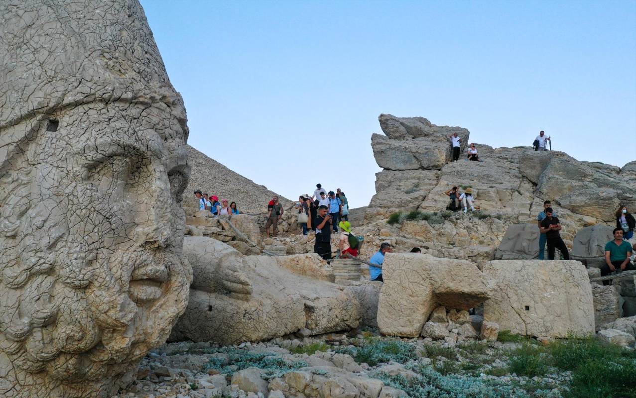En 1987, fue catalogado como Patrimonio de la Humanidad por la UNESCO. El monte Nemrut es conocido por las ruinas de la tumba-santuario en su cima. Fotos Getty