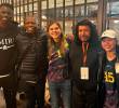 Las jugadoras de la Selección femenina compartieron en Londres con Dávison Sánchez, Faustino Asprilla, y René Higuita, entre otros. FOTO TOMADA@catperezj