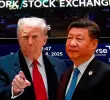 Presidente de Estados Unidos, Donald Trump, y Xi Jinping, presidente de China. FOTO Getty.