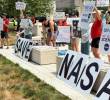 Trabajadores de la Nasa protestan contra recortes presupuestales. FOTO TOMADA DE X (@NASAWatch).