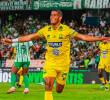 Carlos Henao, autor del gol del triunfo de Bucaramanga ante Nacional. FOTO X-BUCARAMANGA