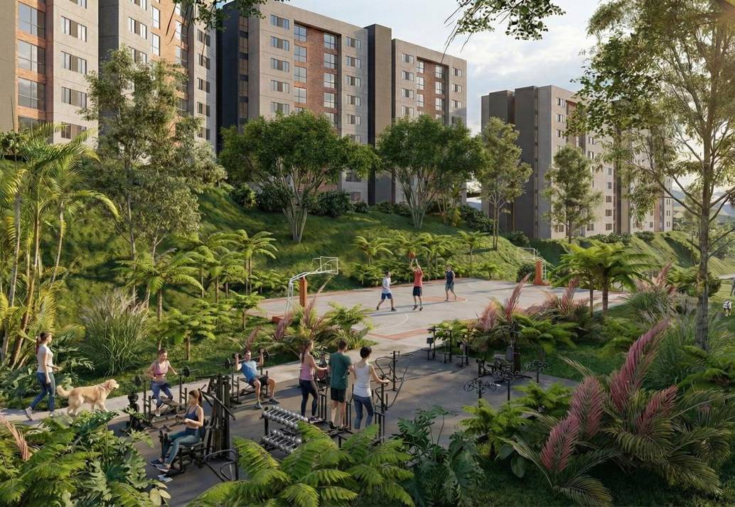 La estrategia hace parte de uno de los planes habitacionales más ambiciosos del Oriente antioqueño llamada Bosques de Hontanar. FOTO: Render cortesía Alcaldía de Rionegro