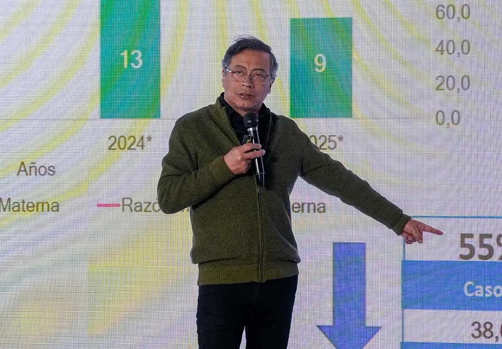 El presidente Gustavo Petro en la alocución presidencial del 27 de agosto. FOTO: PRESIDENCIA DE COLOMBIA. 