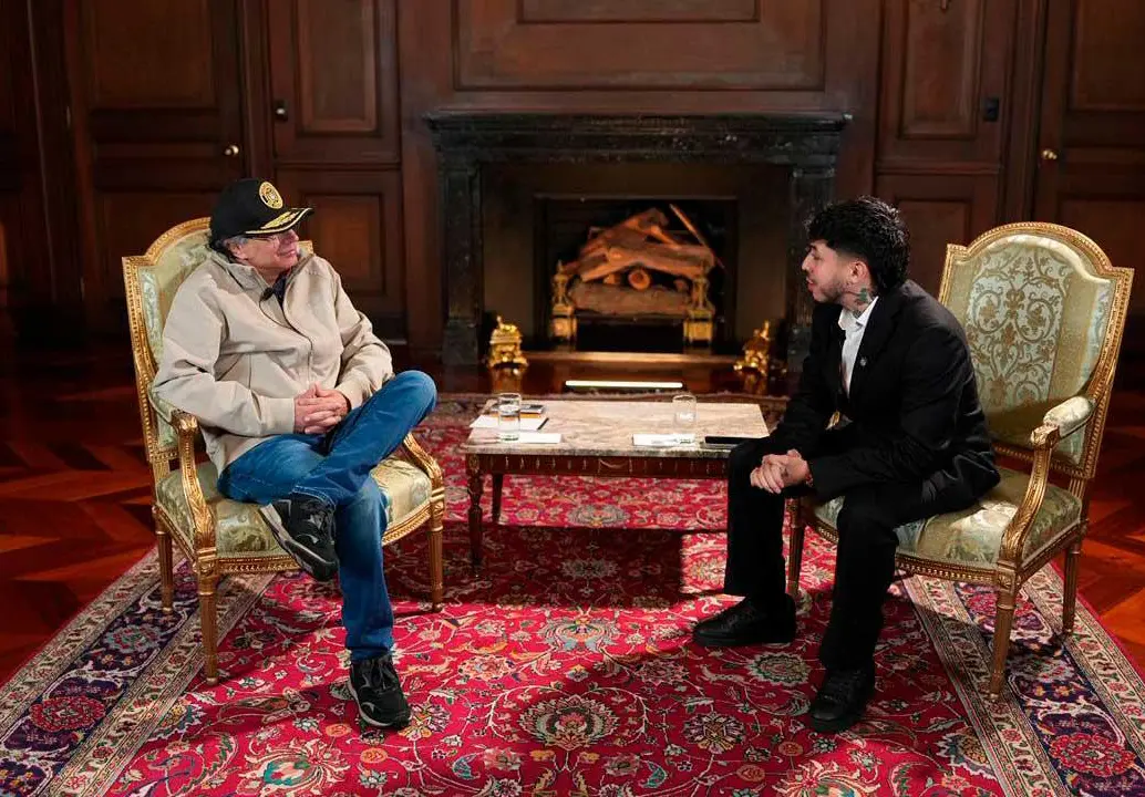 Westcol entrevistó al presidente Gustavo Petro el pasado 26 de marzo, la transmisión llegó a tener más de 800.00 personas conectadas. Foto: Presidencia