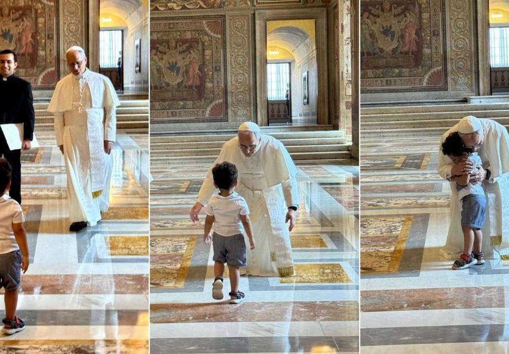 El encuentro fue fotografiado. Foto: Vatican News.