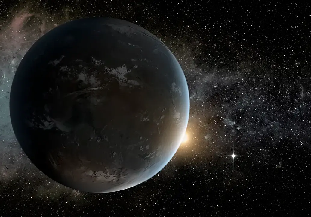 Concepto artísitco de K2-18 b, un exoplaneta ubicado a 124 años luz de la Tierra. FOTO cortesía Nasa