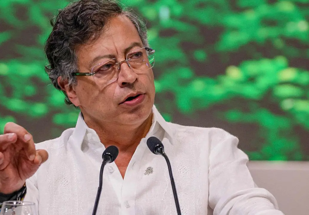 El presidente Gustavo Petro en una de sus intervenciones. FOTO: PRESIDENCIA 
